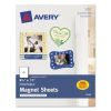 Avery Printable Magnet Sheets - 8.5"X11" 3/Pkg MATTE WHITE