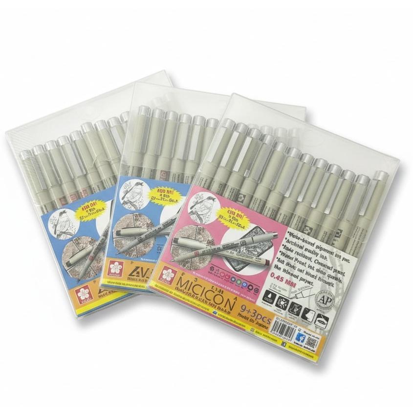 Sakura Pigma Micron Water Based Pigment Marker - Set of 12's - Image 2