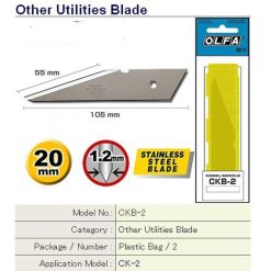 OLFA Stainless Steel Craft Knife Refill Blades for CK2 Model
