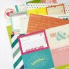 American Crafts Shimelle Cardstock Bundle (7 Sheets) For Scrapbooks, Journals, Paper Crafts