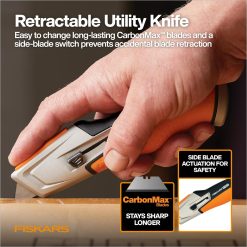 Fiskars CarbonMax Retractable Utility Knife