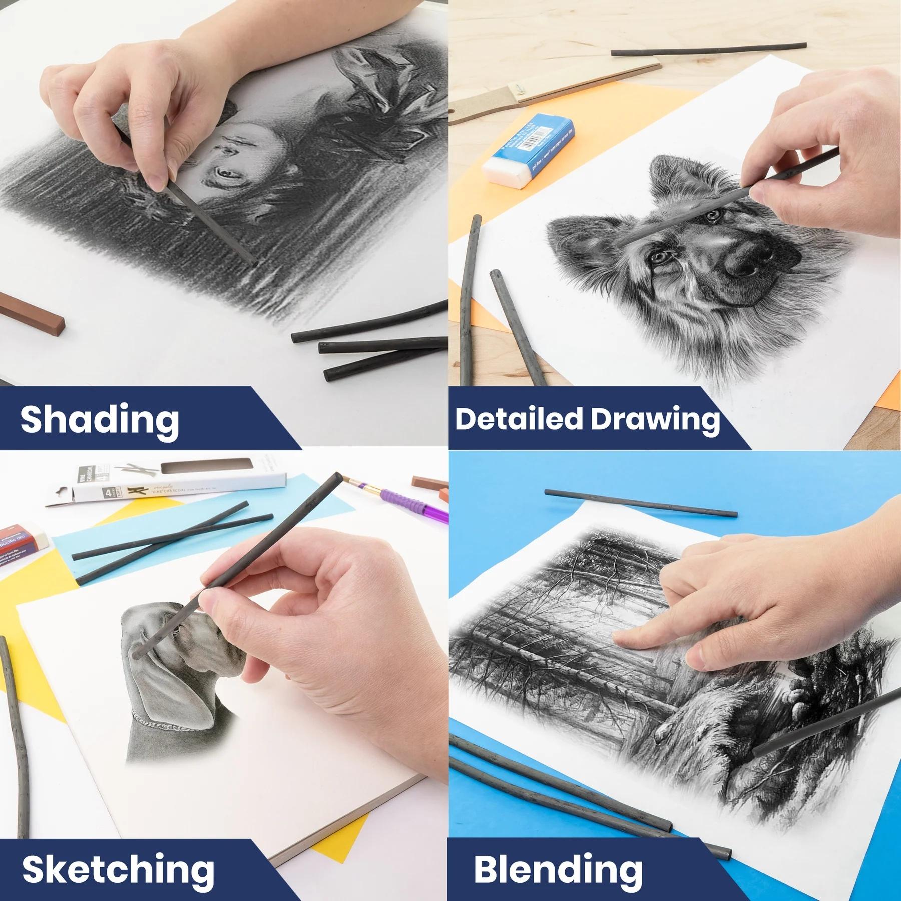 Pentalic Assorted Vine Charcoal 3 Sticks - Image 3