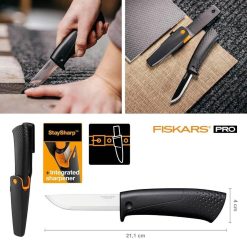 Fiskars Builder's Knife with Sharpener