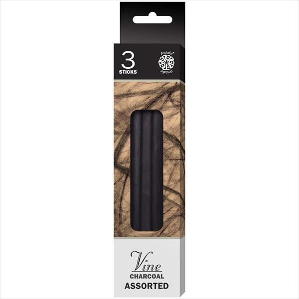 Pentalic Assorted Vine Charcoal 3 Sticks