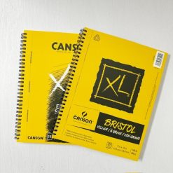 CANSON XL BRISTOL 7x10 (Side Wire) PADS - 25 Sheets for Dry or Mixed Media