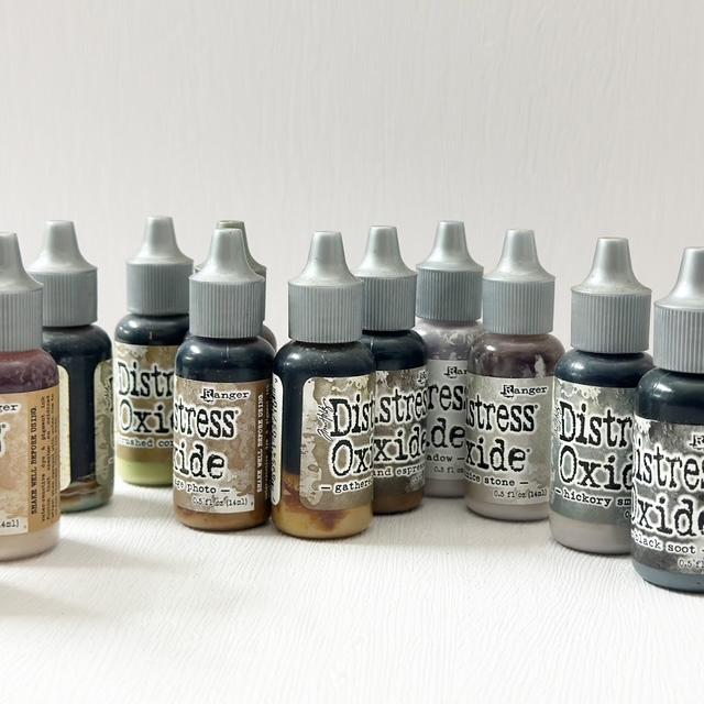 Ranger Ink Tim Holtz Distress Oxide Reinkers - Browns, Greys, Black
