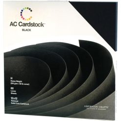 American Crafts Cardstock Pack - Black