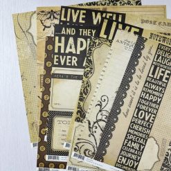 Simple Stories Documented Collection Bundle (8pcs) Great for Junk Journals, Scrapbooks, Vintage Journals